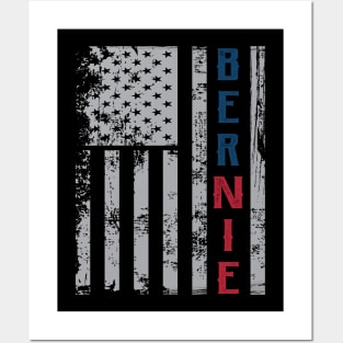 Bernie Sanders Vintage USA Flag Posters and Art